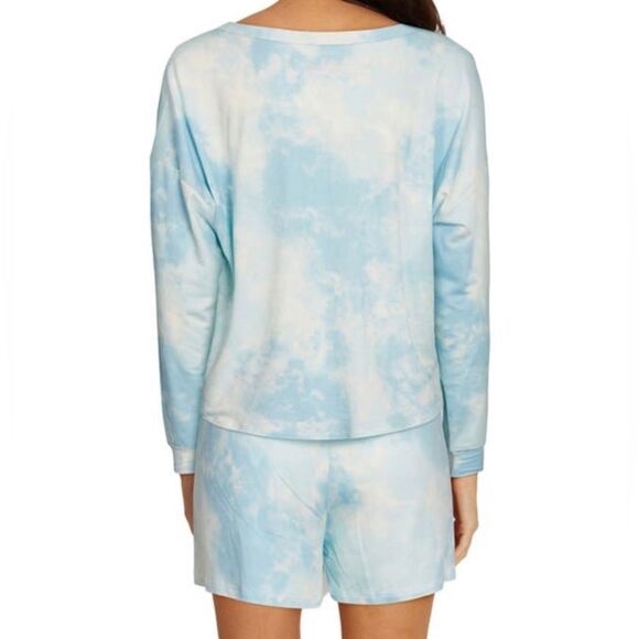 Wildfox Sleep Hopeless Dreamer Sleep Set In Blue Glow Tie Dye Small NWT - Picture 3 of 3